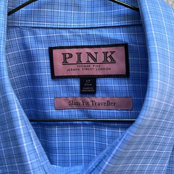 THOMAS PINK men’s dress shirt, size 17 - Picture 2 of 4
